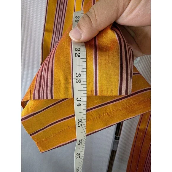 Alvin Valley Vintage 100% Silk Low Rise Wide Leg Flare Pants Size 4/26 (F05)